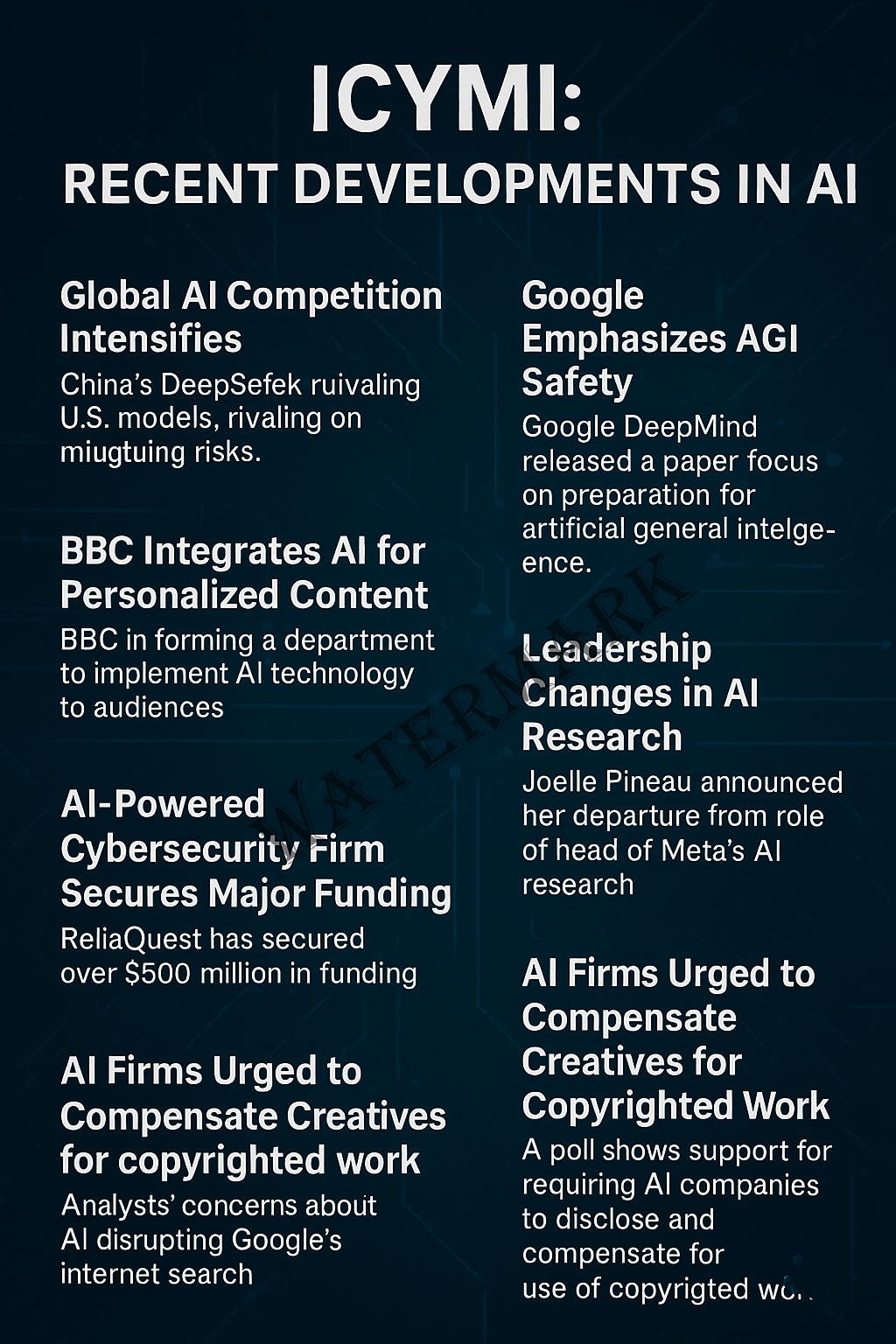ICYMI: AI in April 2025: DeepMind’s AGI Warning, BBC’s AI Pivot, and More