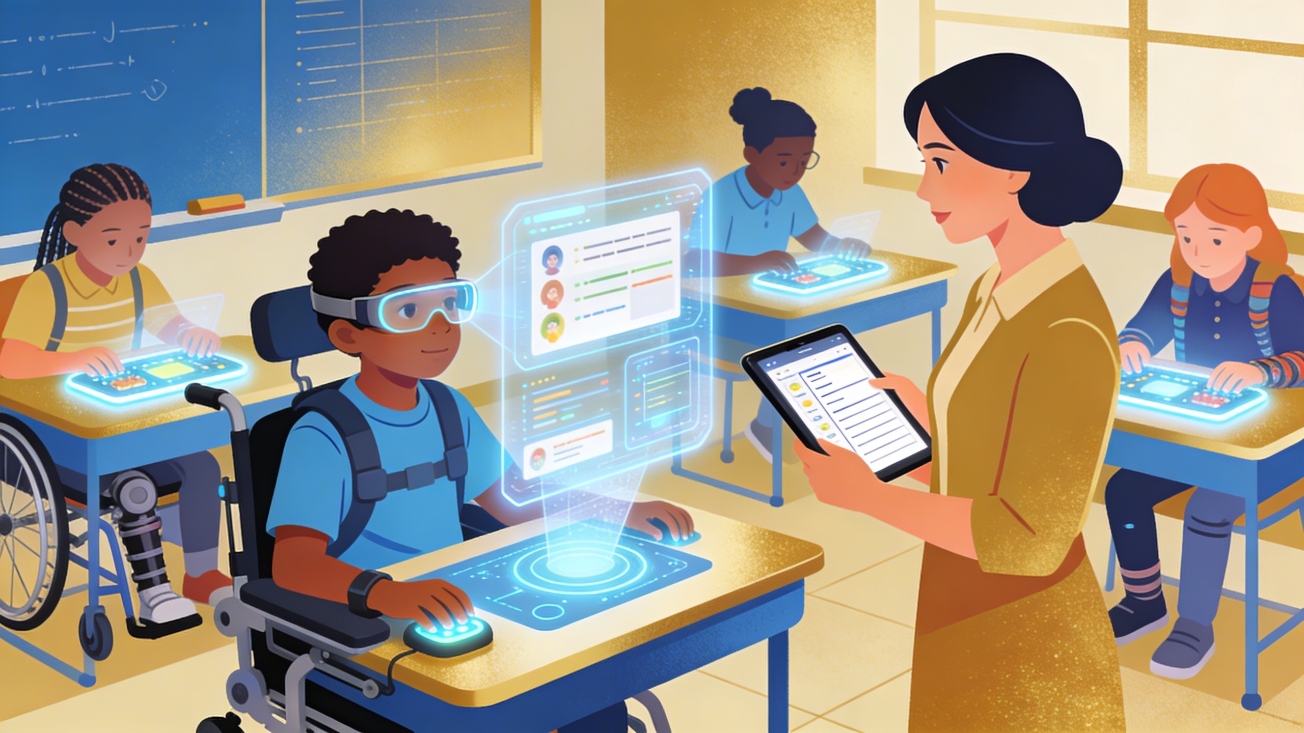 seedream-45_A_vibrant_editorial-style_digital_illustration_of_a_diverse_classroom_where_a_yo-0 - AI Innovations Unleashed